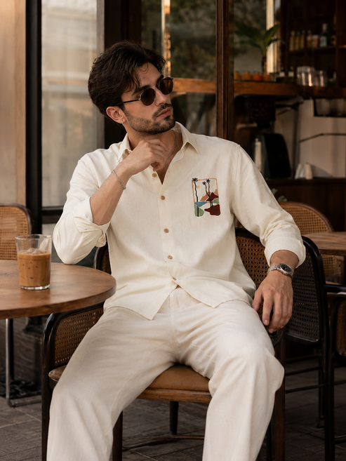 Gentlema Embroidery Premium Linen Sets