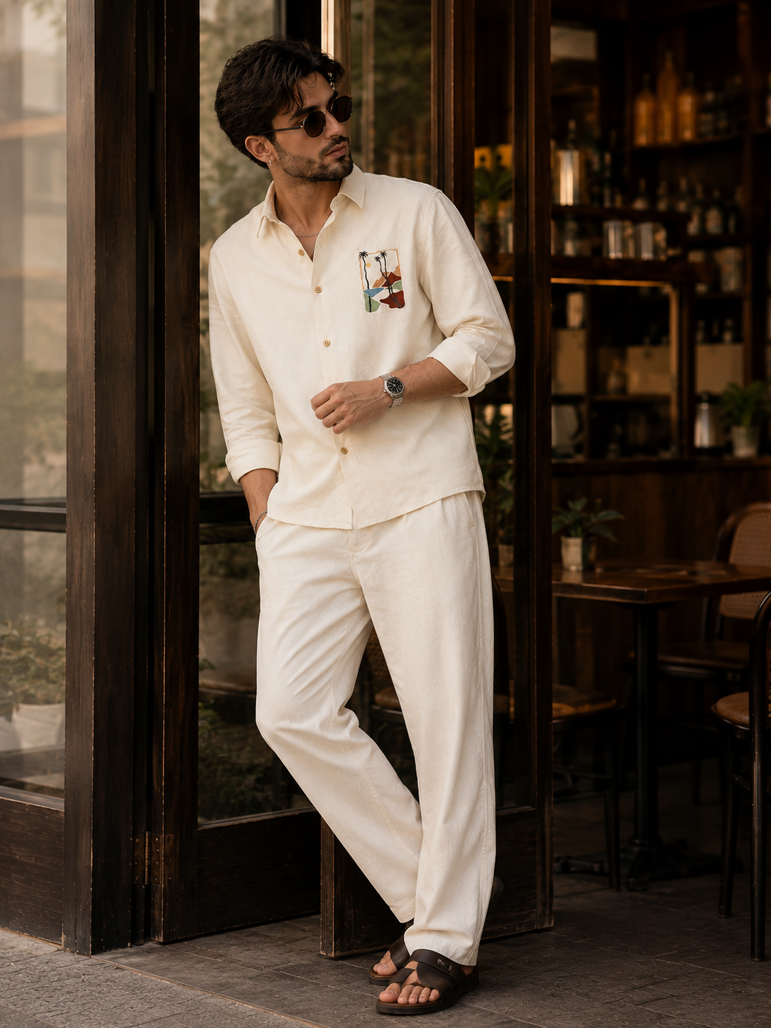 Gentlema Embroidery Premium Linen Sets