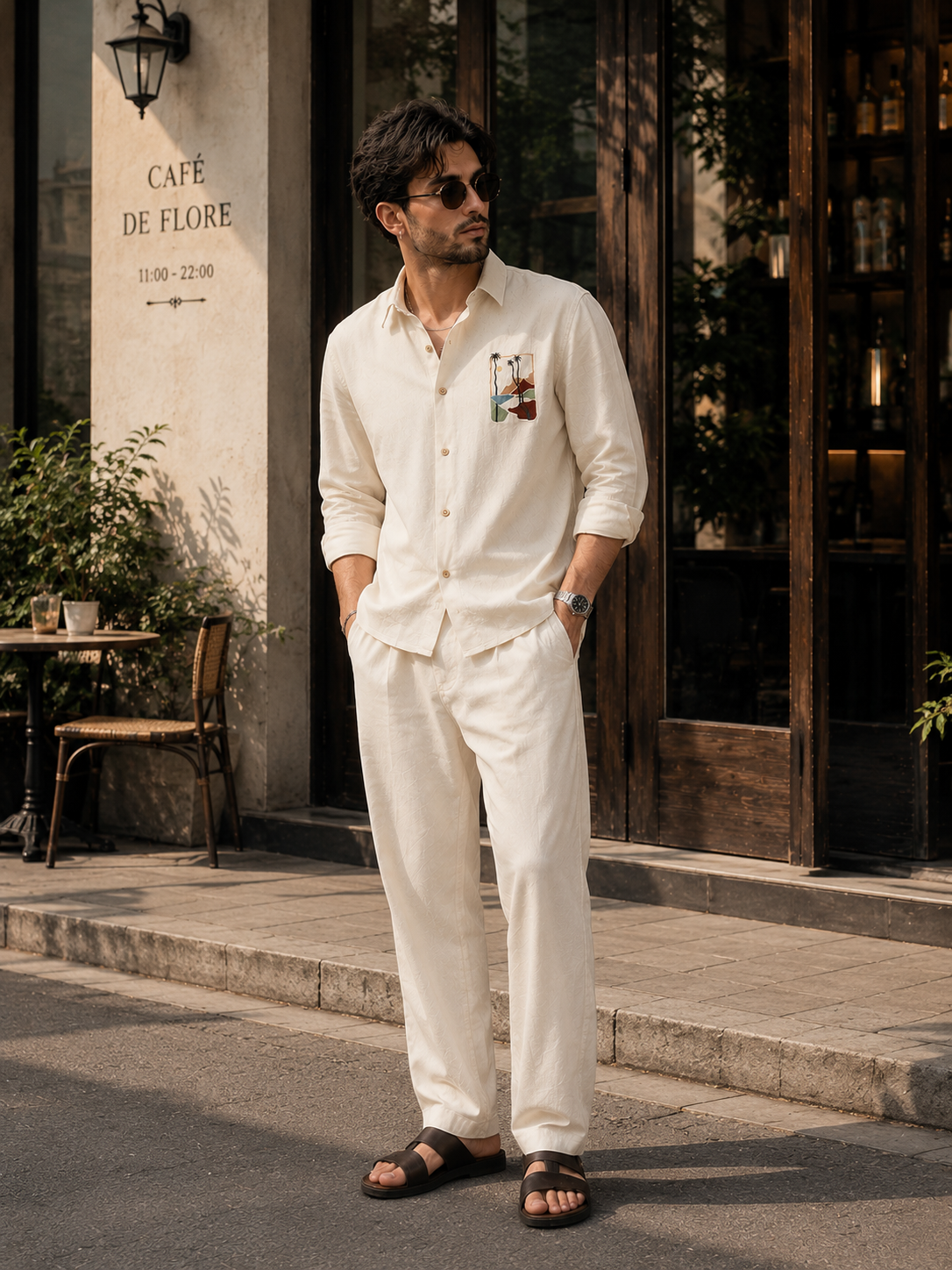 Gentlema Embroidery Premium Linen Sets